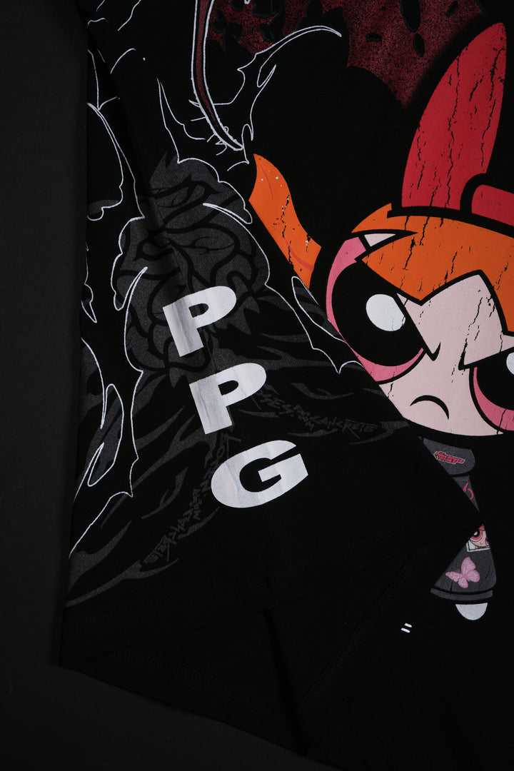 Blossom's Thorn Rush "Side By Side" 199X Oversized Tee in Black