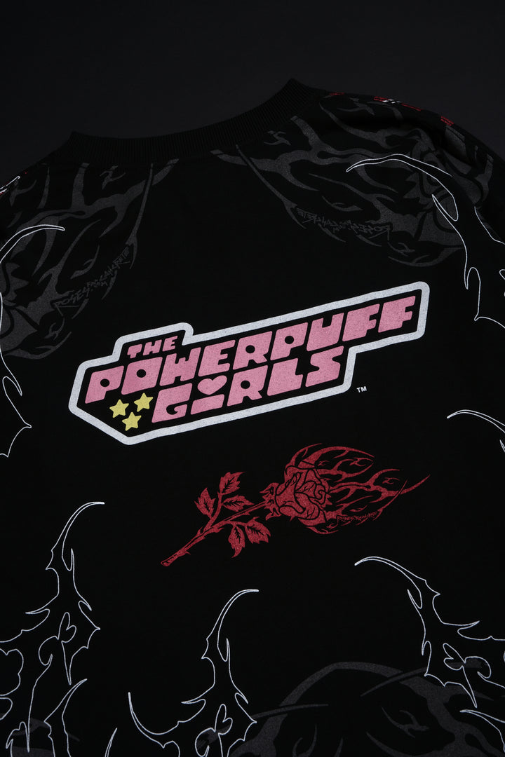 Blossom's Thorn Rush "Side By Side" 199X Oversized Tee in Black