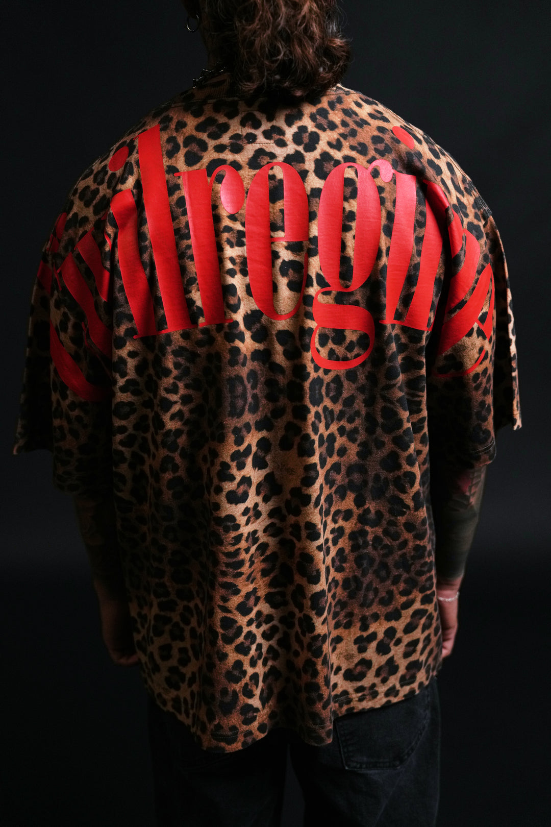Concrete 199X Oversized Tee in Leopard