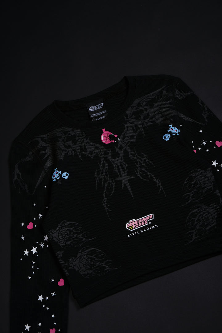 Contamination Crop Waffle Thermal in Black