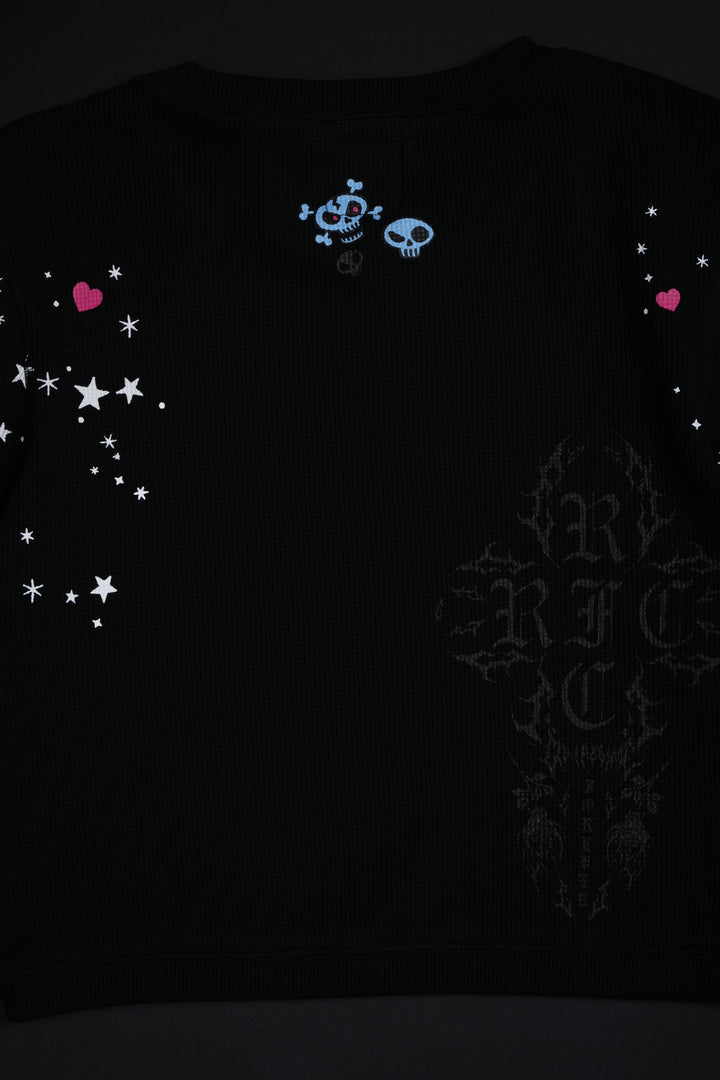 Contamination Crop Waffle Thermal in Black