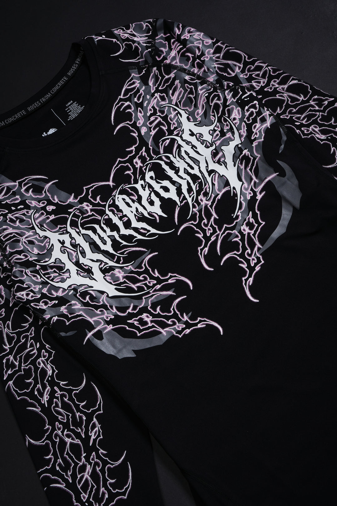 Anarchy Flex Scoop L/S Compression Tee in Black
