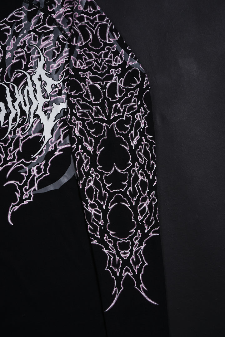 Anarchy Flex Scoop L/S Compression Tee in Black