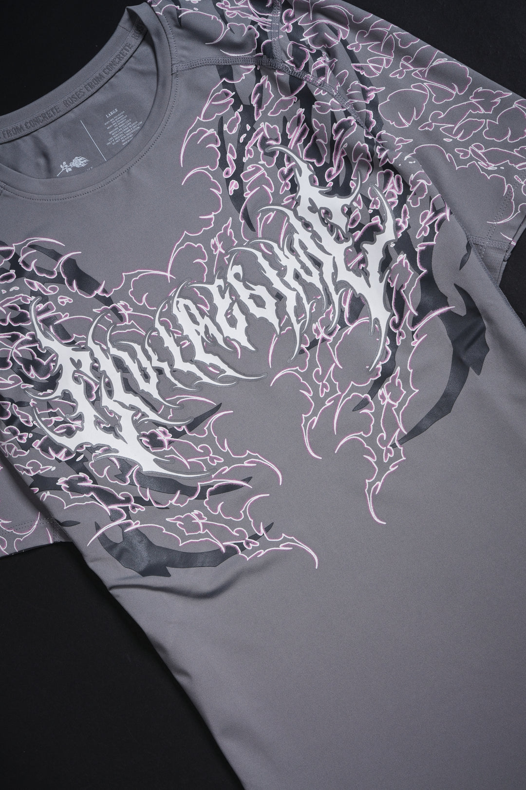 Asylum Flex Scoop S/S Compression Tee in Ash Gray