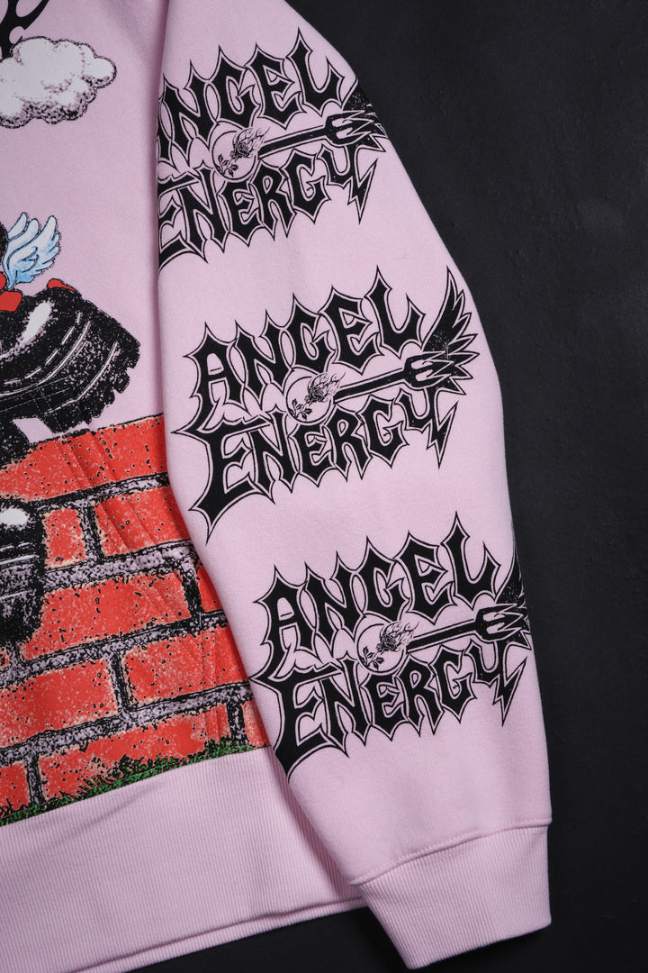 Angel Energy Forever Hoodie in Baby Pink