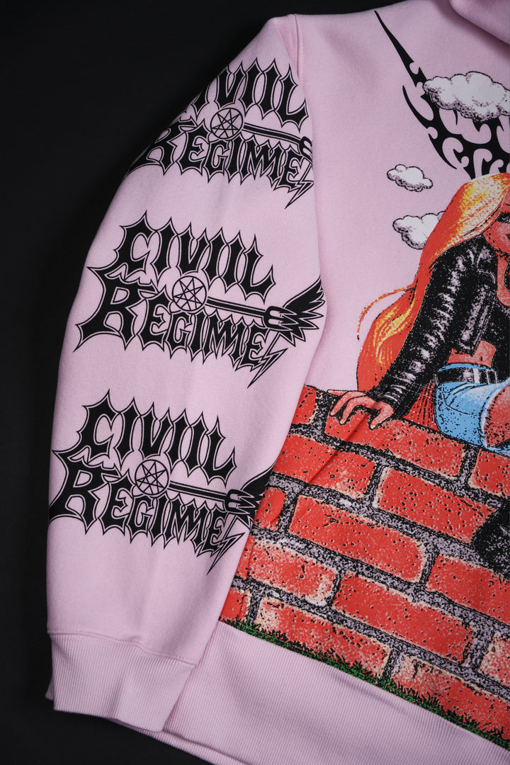 Angel Energy Forever Hoodie in Baby Pink