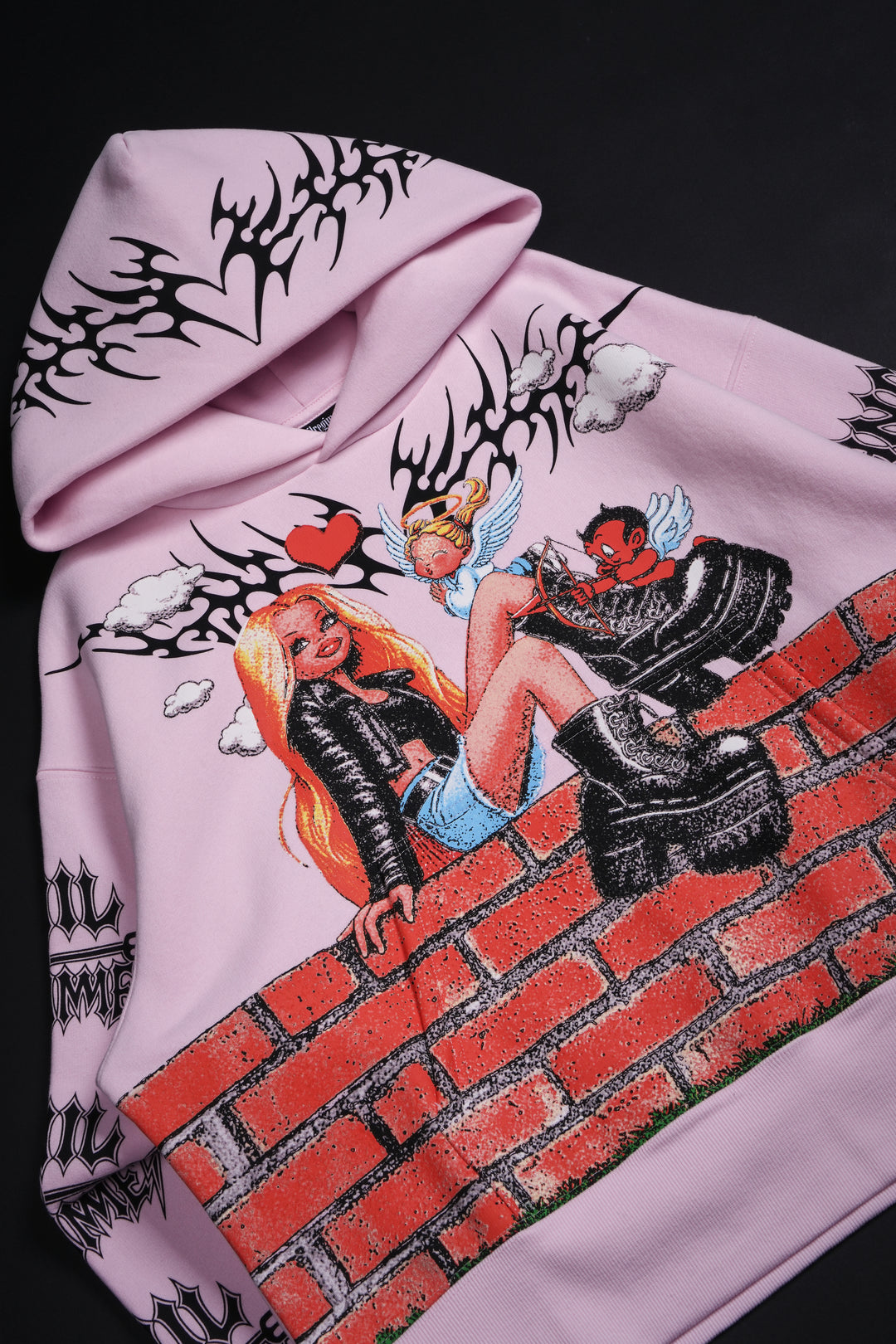 Angel Energy Forever Hoodie in Baby Pink