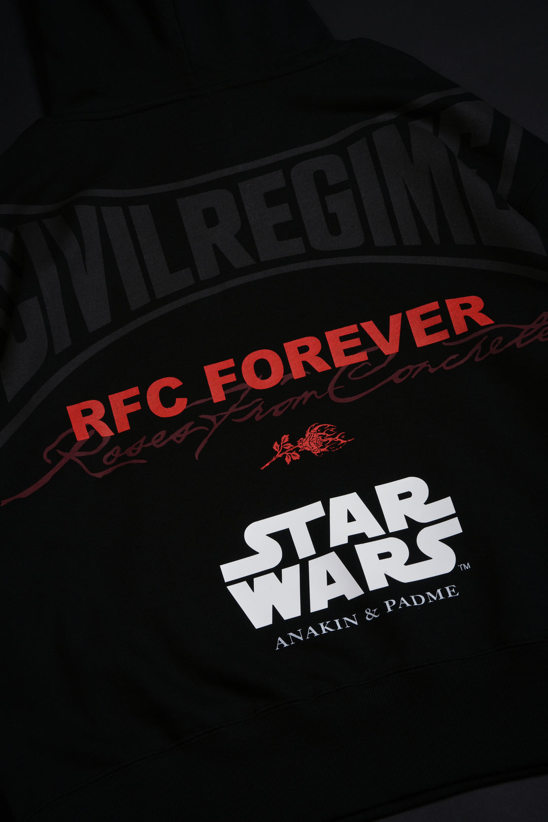 Roses Of Love Forever Hoodie in Black