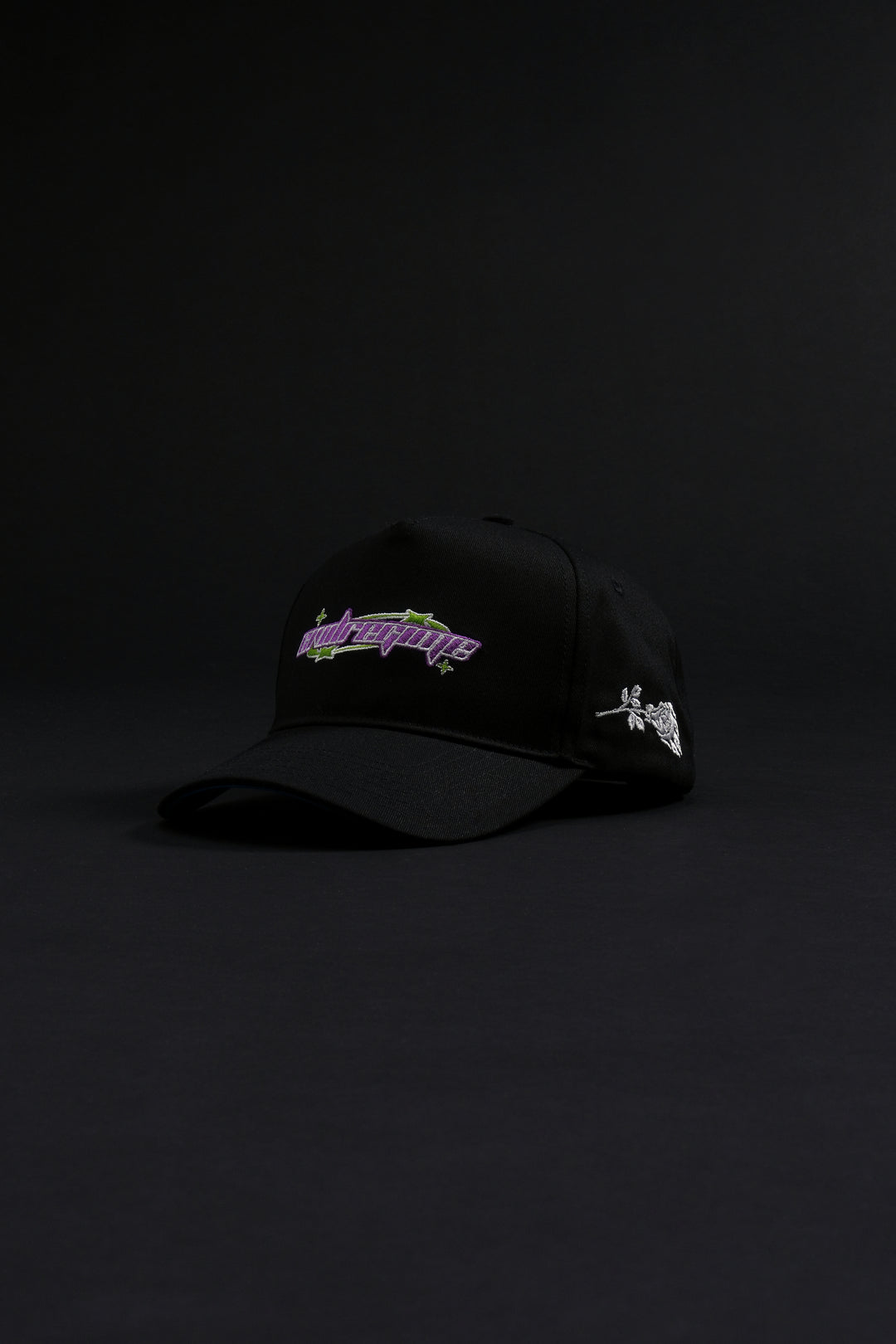 Bubble's Halo 5 Panel Strapback Hat in Black