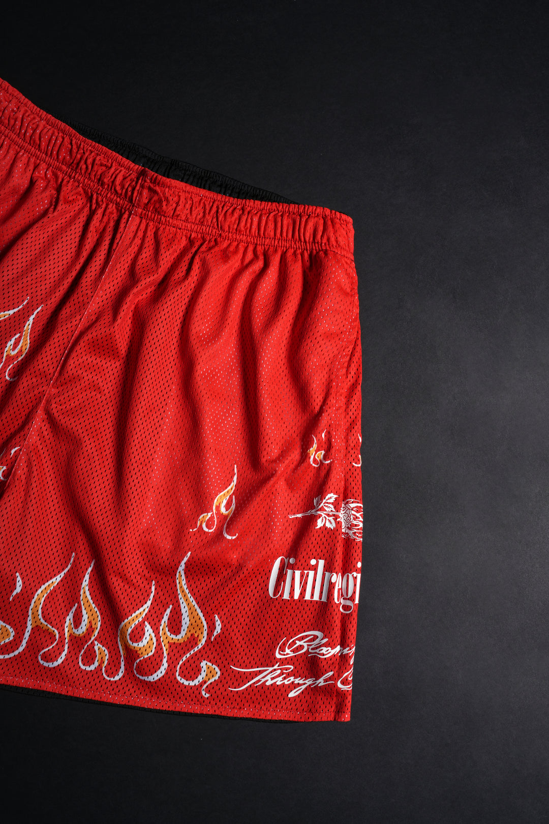 Cardinal Sin Reversible Mesh Shorts in Black/Red