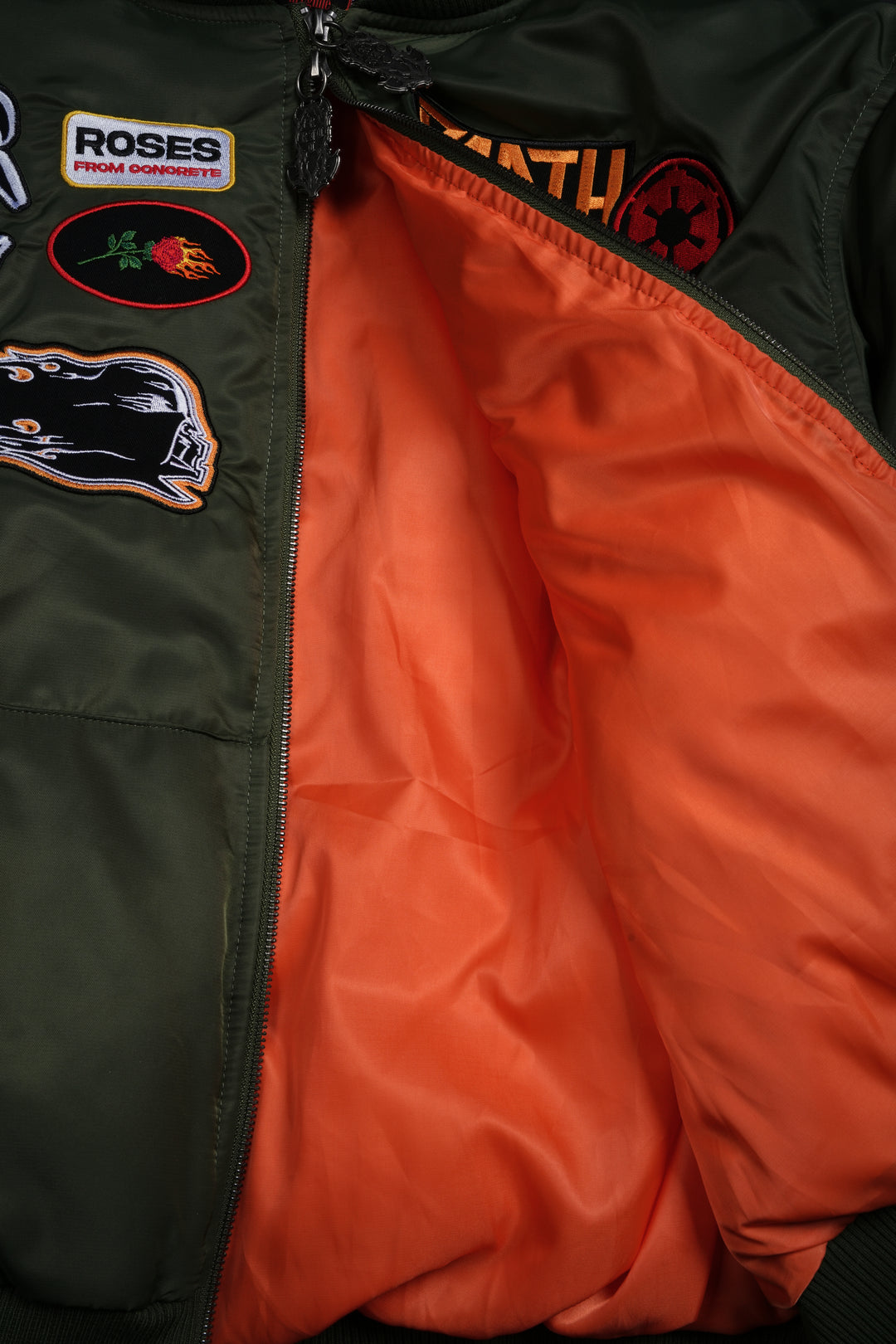 Phantom Concrete Bomber Jacket in Green