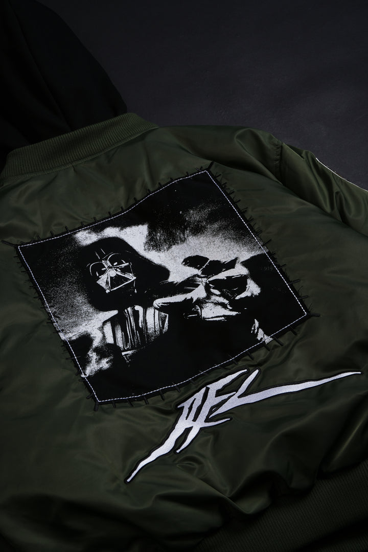 Phantom Concrete Bomber Jacket in Green