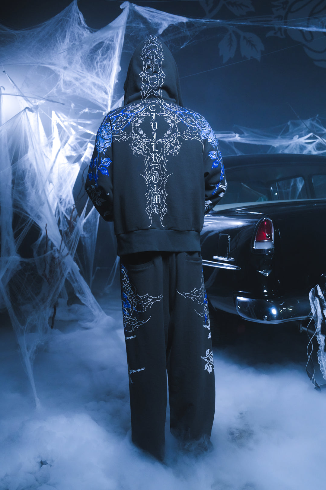 Corpse Flame Wraith Baggy Pants in Charcoal