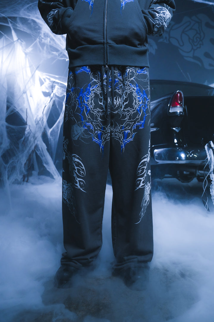Corpse Flame Wraith Baggy Pants in Charcoal