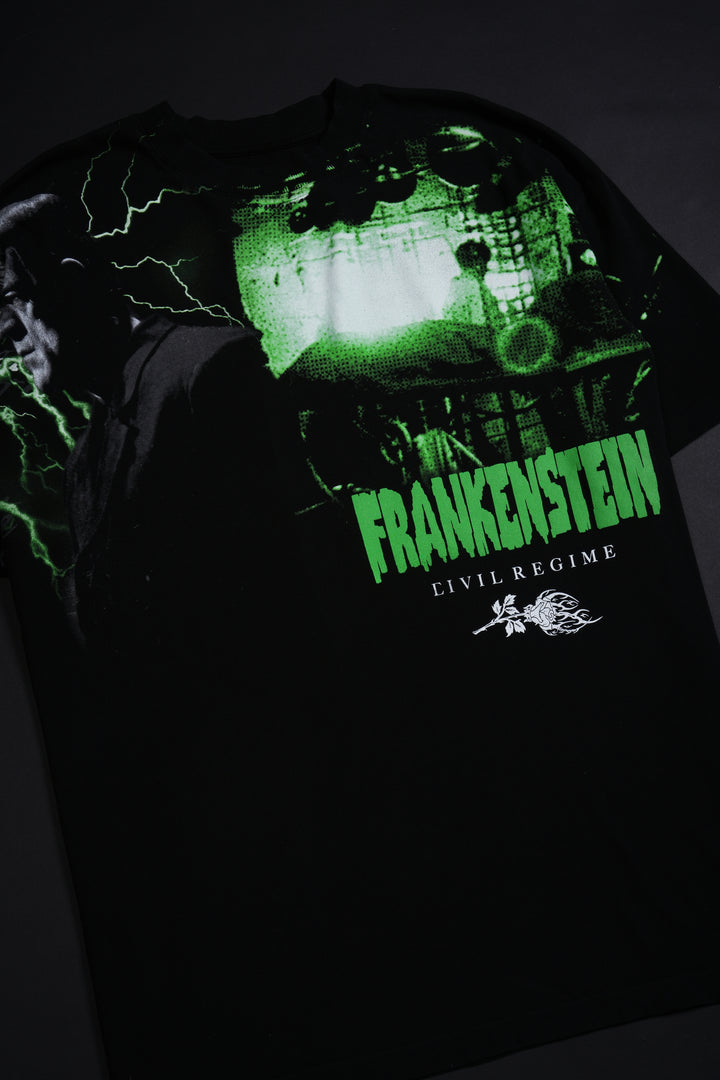Frankenstein American Classic Oversized Tee in Black