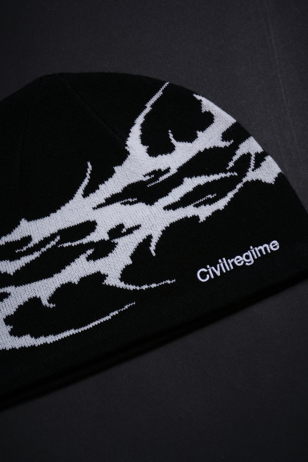 Hell Bringer Skull Cap Beanie in Black