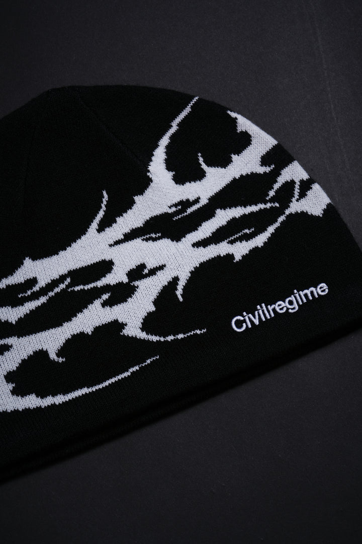Hell Bringer Skull Cap Beanie in Black