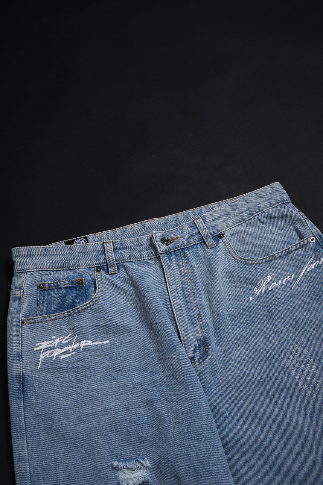 Civil Baggy Denim Jeans in Denim Wash