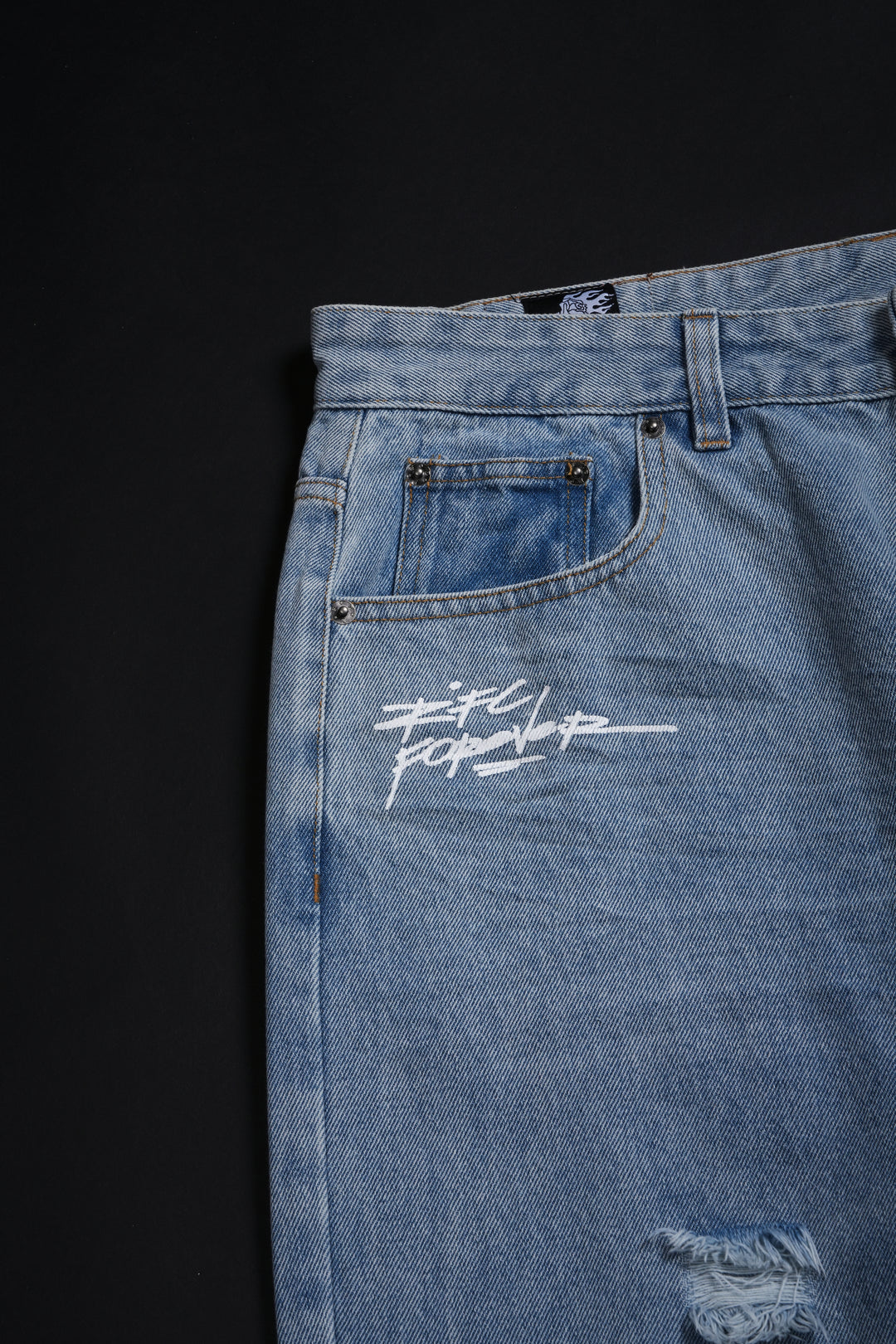 Civil Baggy Denim Jeans in Denim Wash