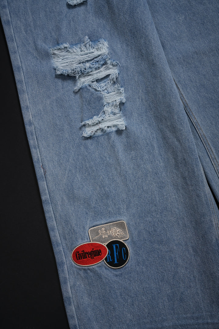 Civil Baggy Denim Jeans in Denim Wash