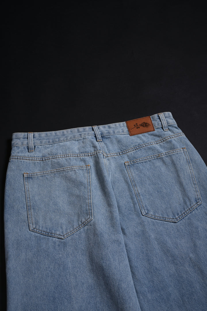 Civil Baggy Denim Jeans in Denim Wash