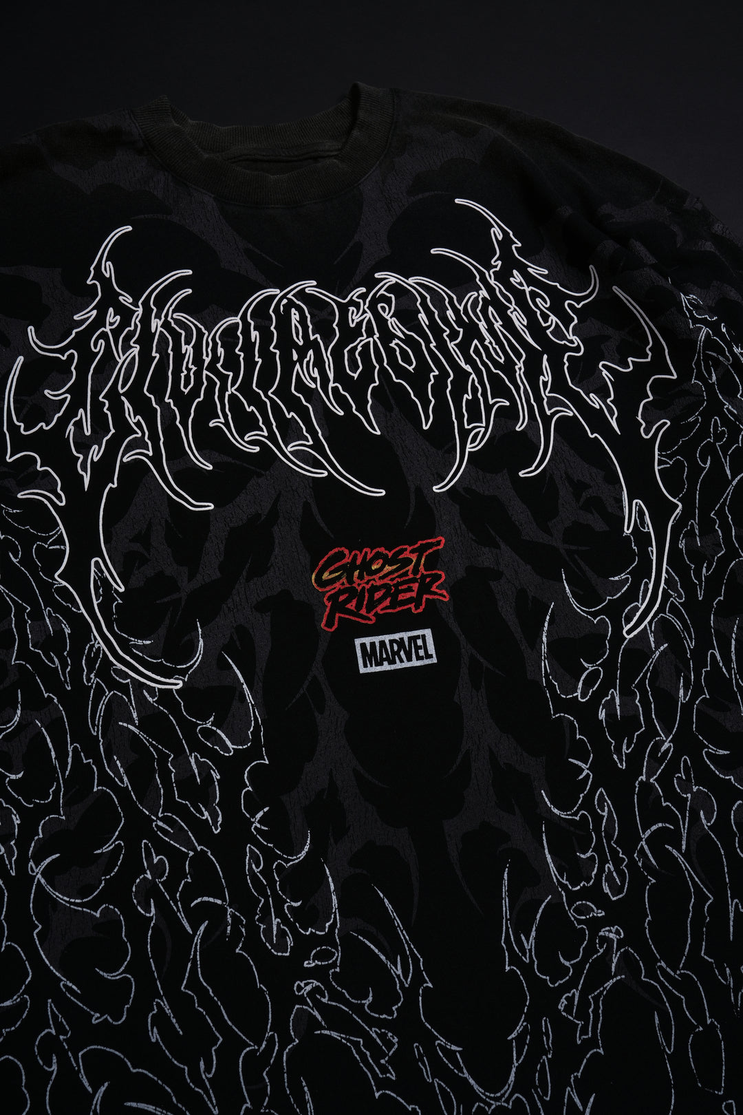 Ghost Rider And Me American Classic Oversized Tee in Vintage Black