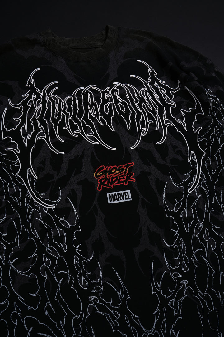Ghost Rider And Me American Classic Oversized Tee in Vintage Black