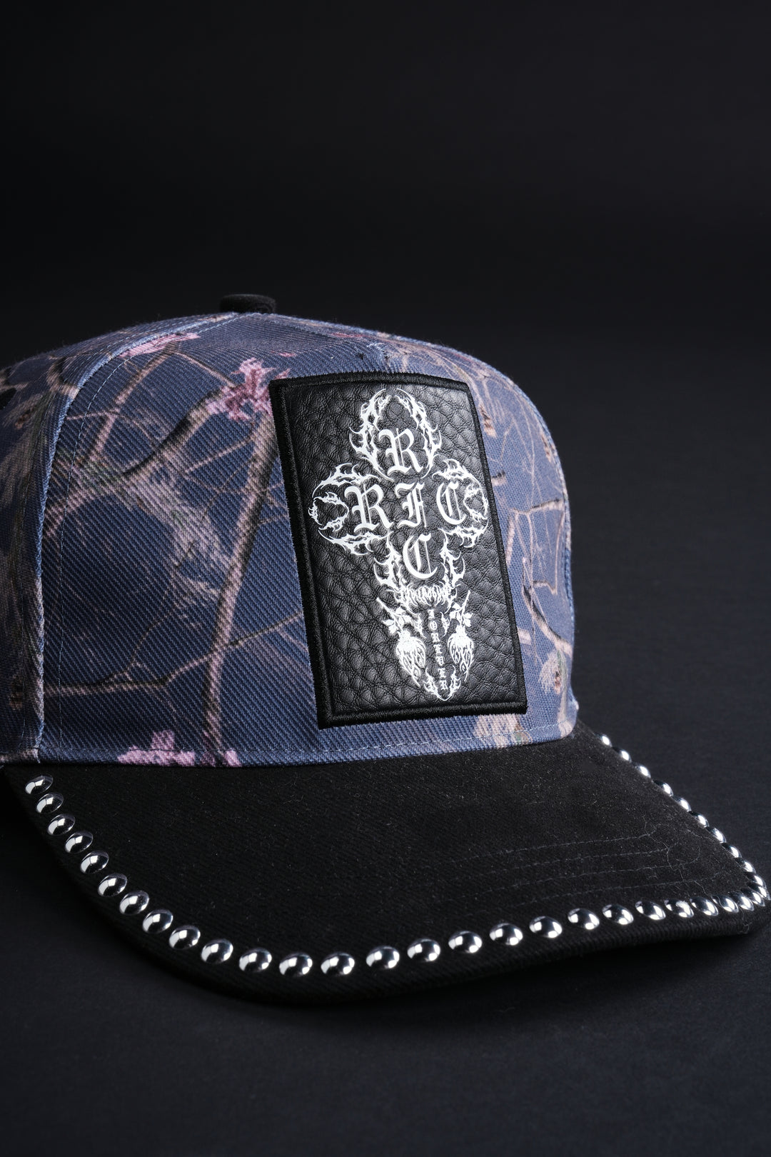 Studded RFC 5 Panel Snapback Hat in Bankai Camo/Black