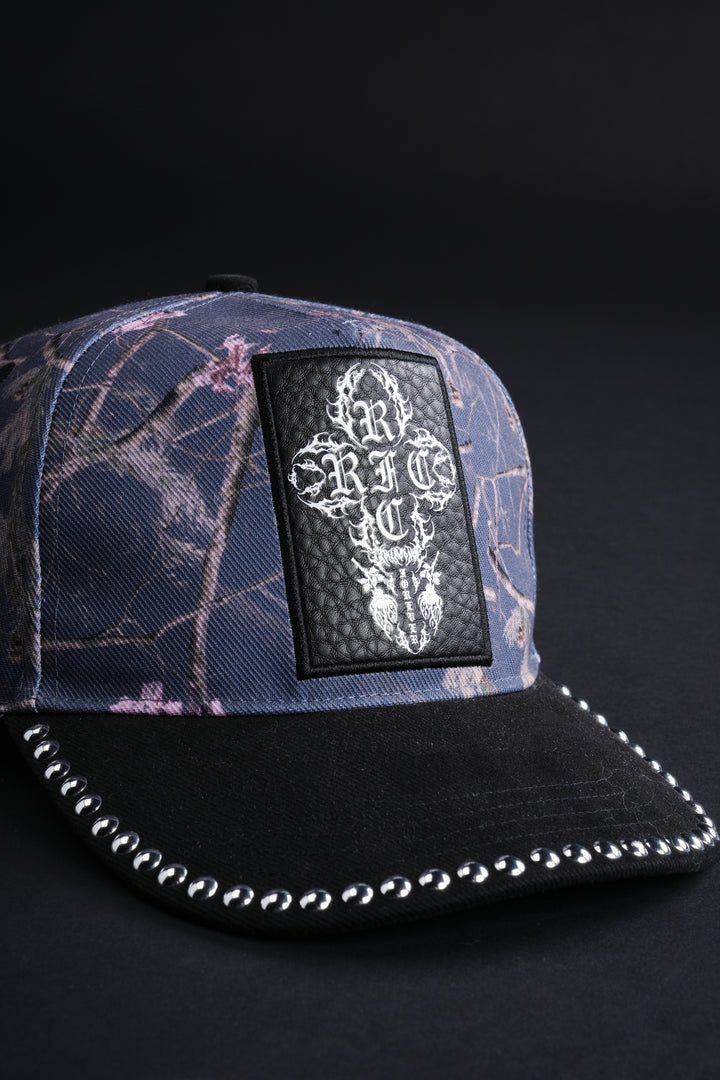 Studded RFC 5 Panel Snapback Hat in Bankai Camo/Black