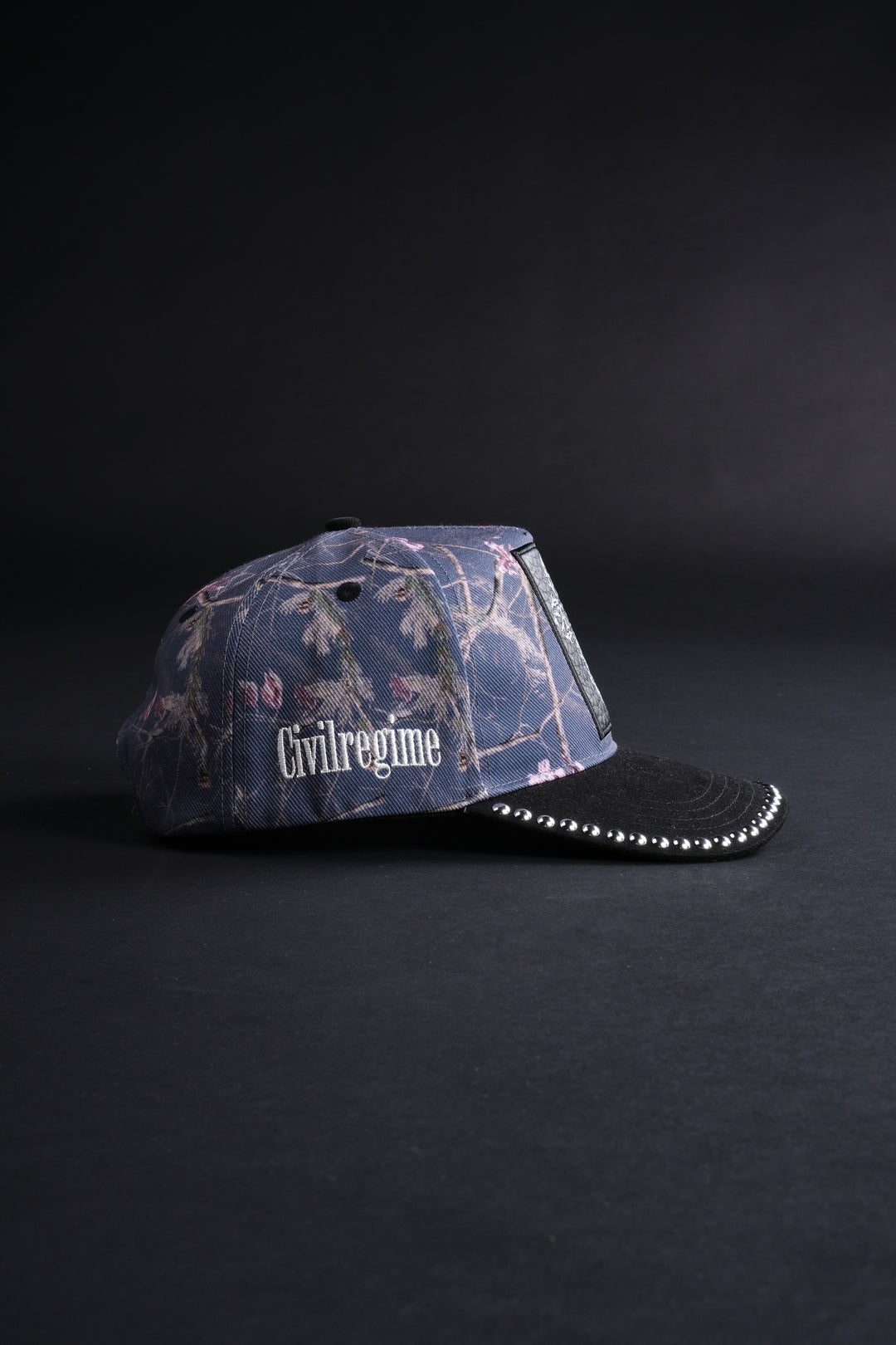 Studded RFC 5 Panel Snapback Hat in Bankai Camo/Black