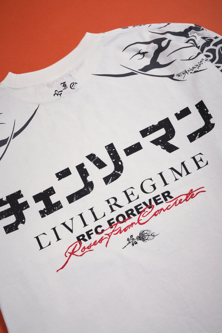 Fight Or Flight 199X Oversized Tee in Butter