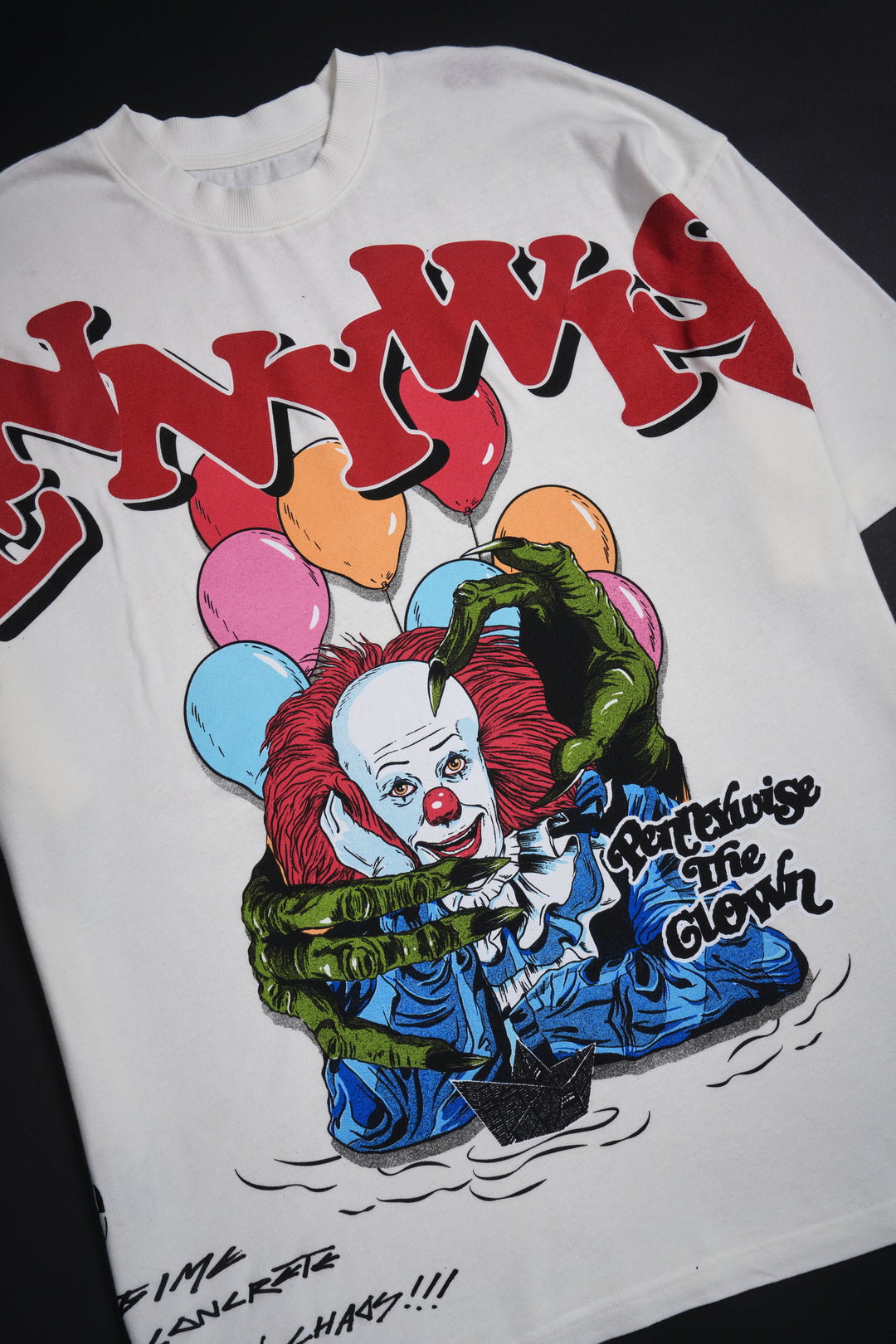 Pennywise's Chaos American Classic Oversized Tee in Butter