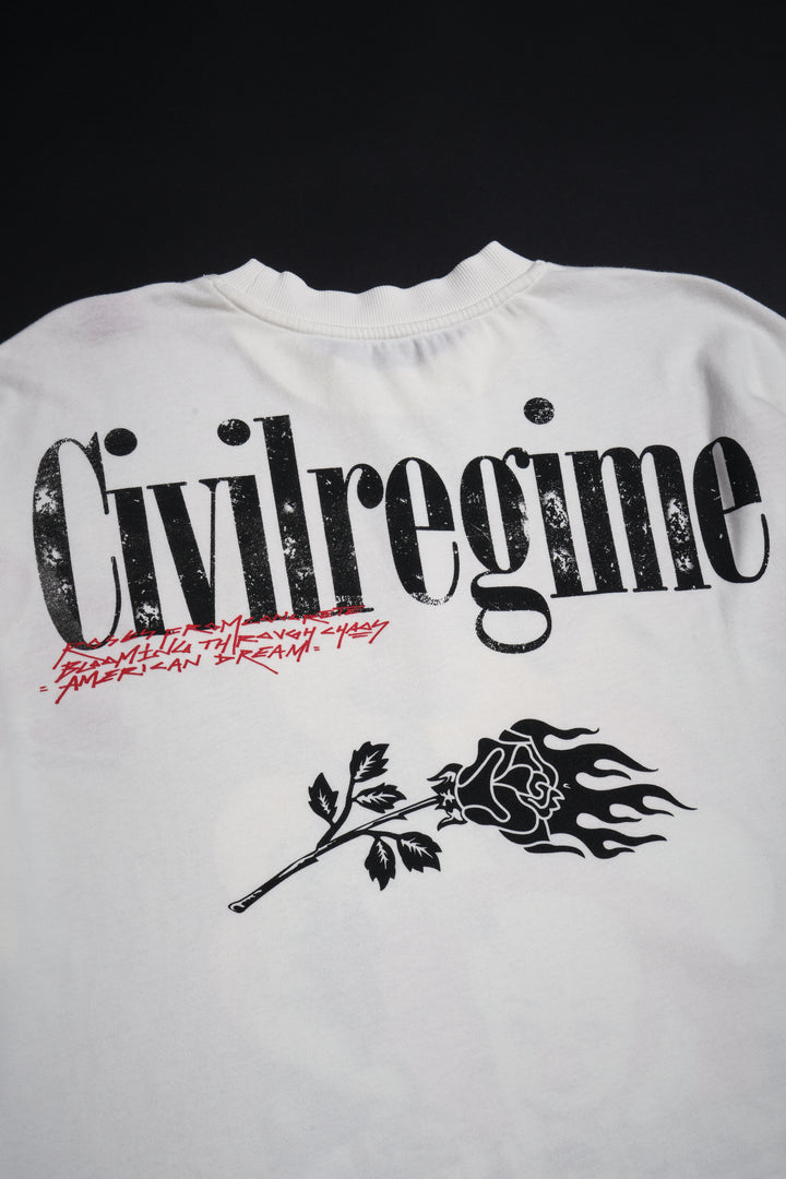 Pennywise's Chaos American Classic Oversized Tee in Butter