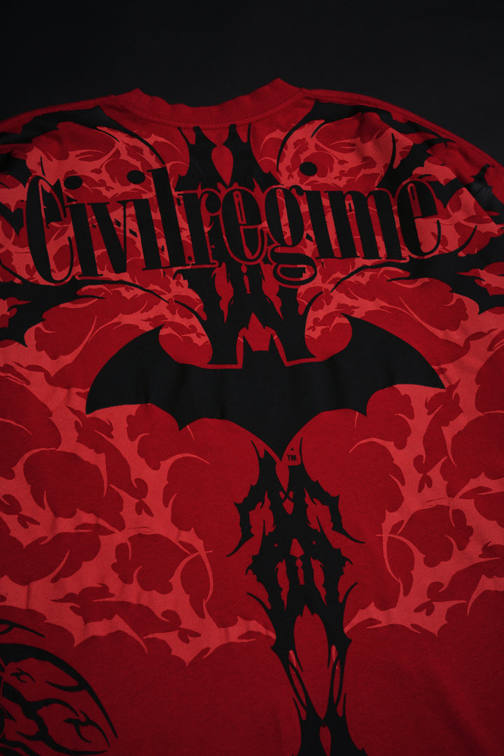 Gotham Calling American Classic Oversized Tee in Radiant Red
