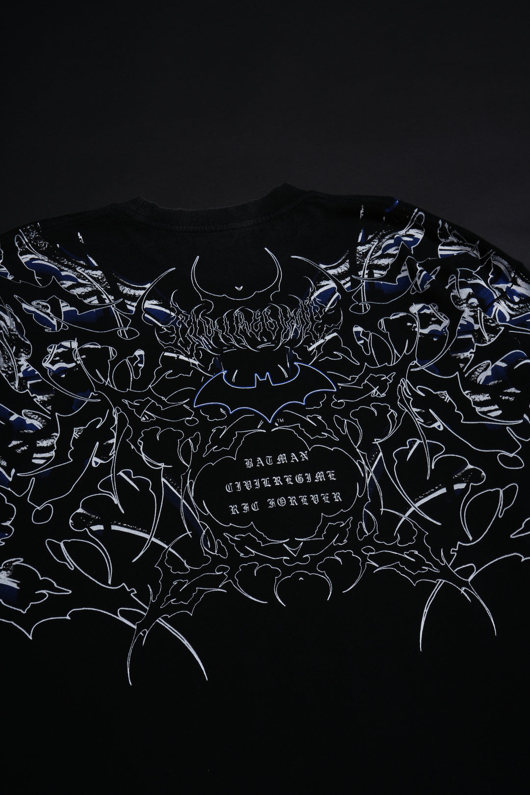 Throned Knight American Classic Oversized Tee in Vintage Black