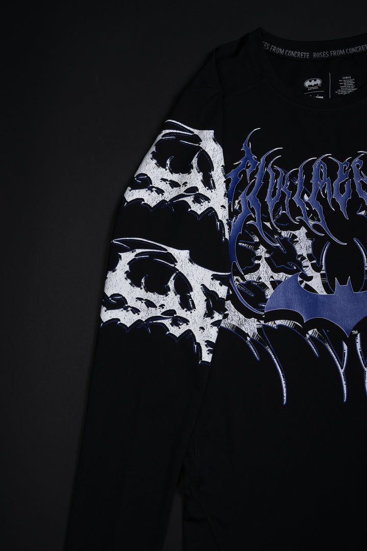 Dark Mode Flex Scoop L/S Compression Shirt in Black