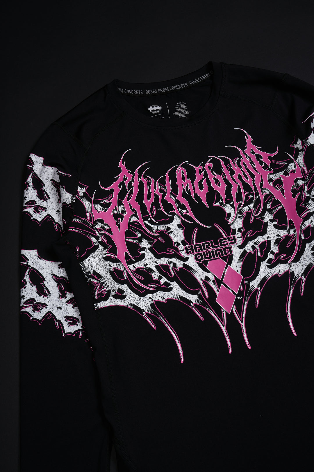 Laugh Mode Flex Scoop L/S Compression Shirt in Black
