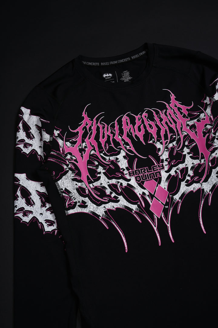 Laugh Mode Flex Scoop L/S Compression Shirt in Black