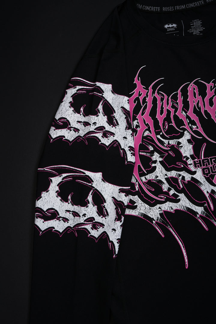 Laugh Mode Flex Scoop L/S Compression Shirt in Black