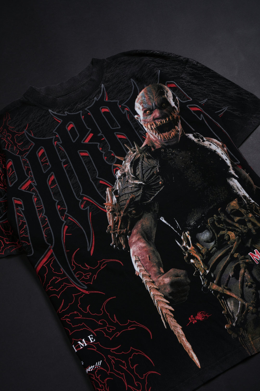 Baraka Regime American Classic Oversized Tee in Vintage Black