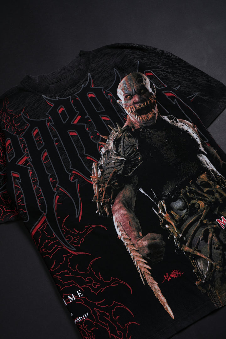 Baraka Regime American Classic Oversized Tee in Vintage Black