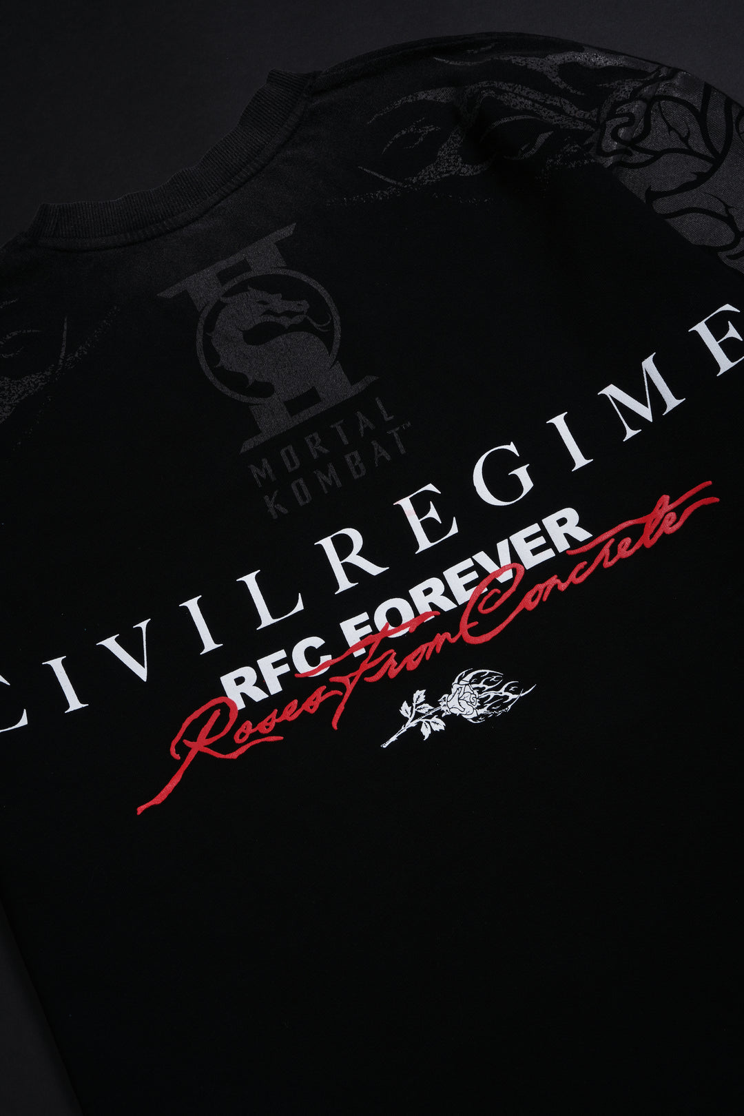 Baraka Regime American Classic Oversized Tee in Vintage Black