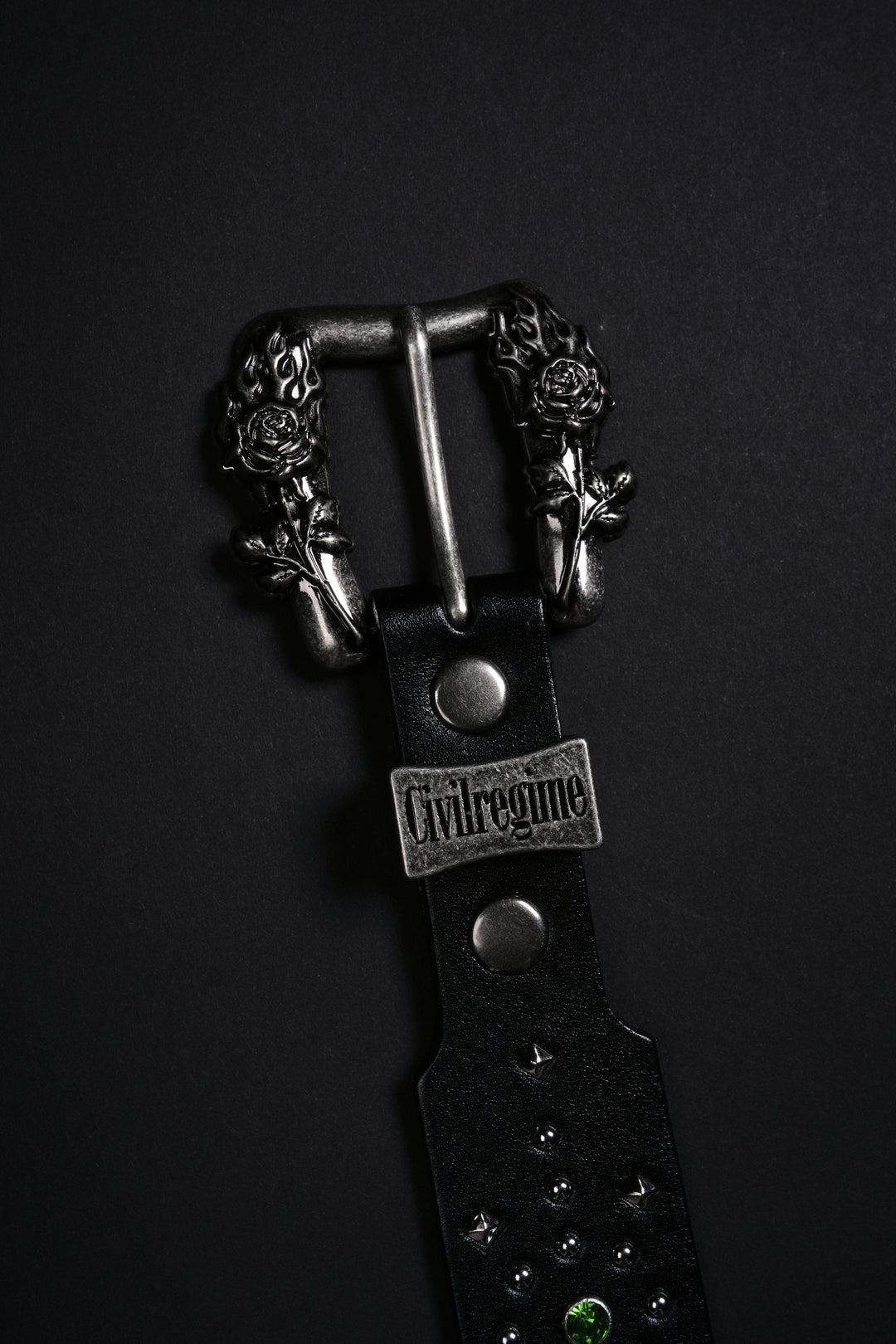 F*ck Off Civil Steel Noir Belt in Black