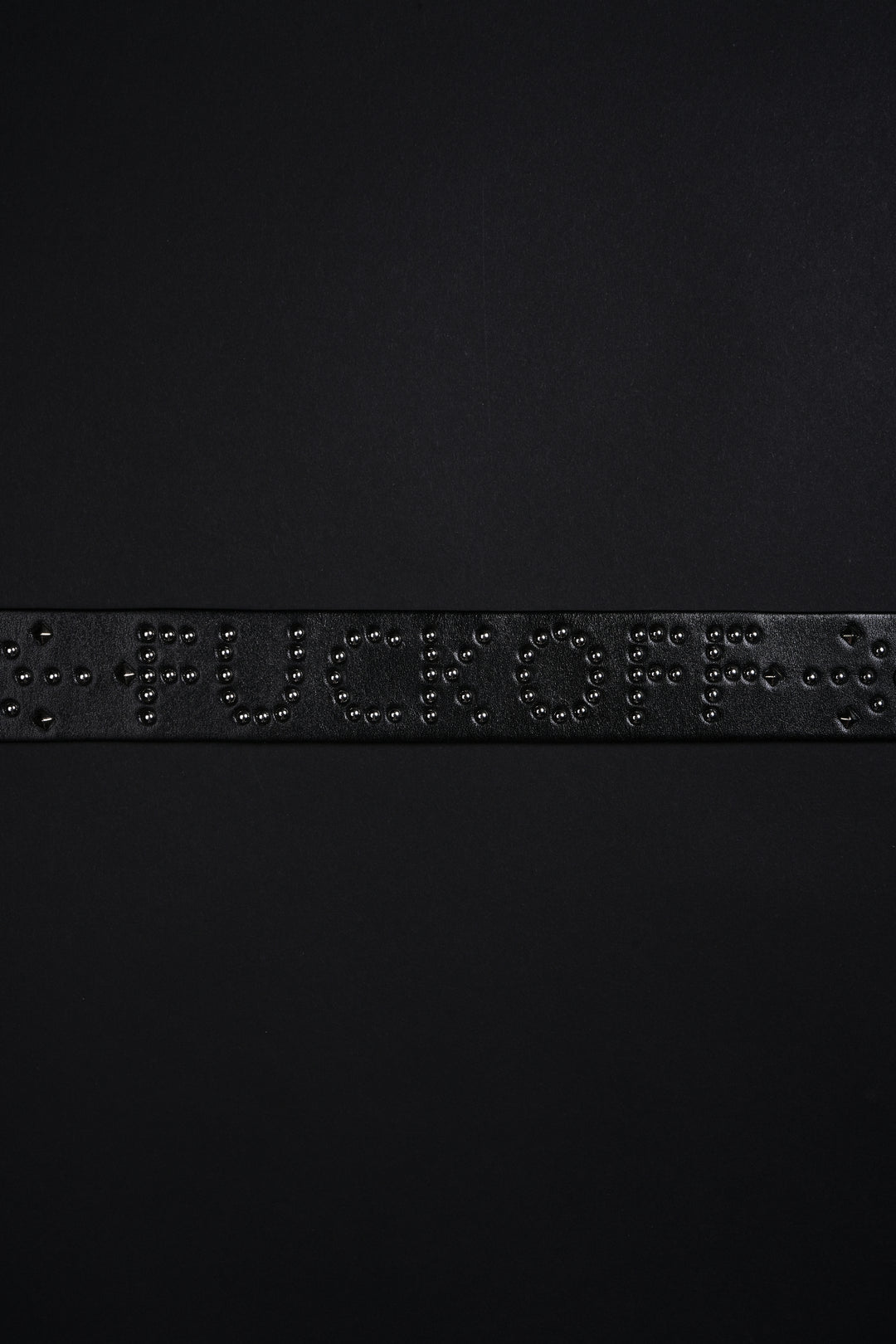 F*ck Off Civil Steel Noir Belt in Black