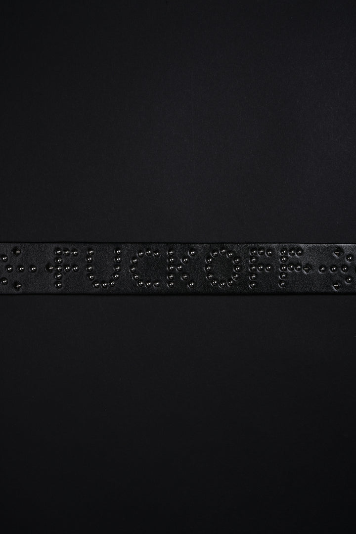 F*ck Off Civil Steel Noir Belt in Black