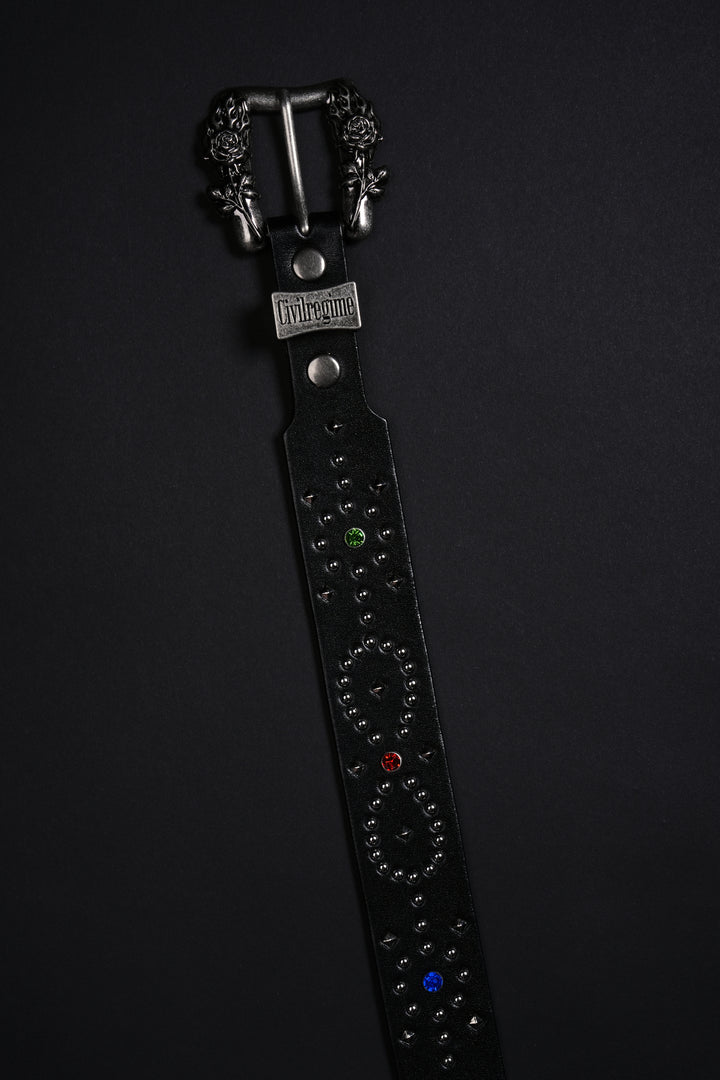 F*ck Off Civil Steel Noir Belt in Black