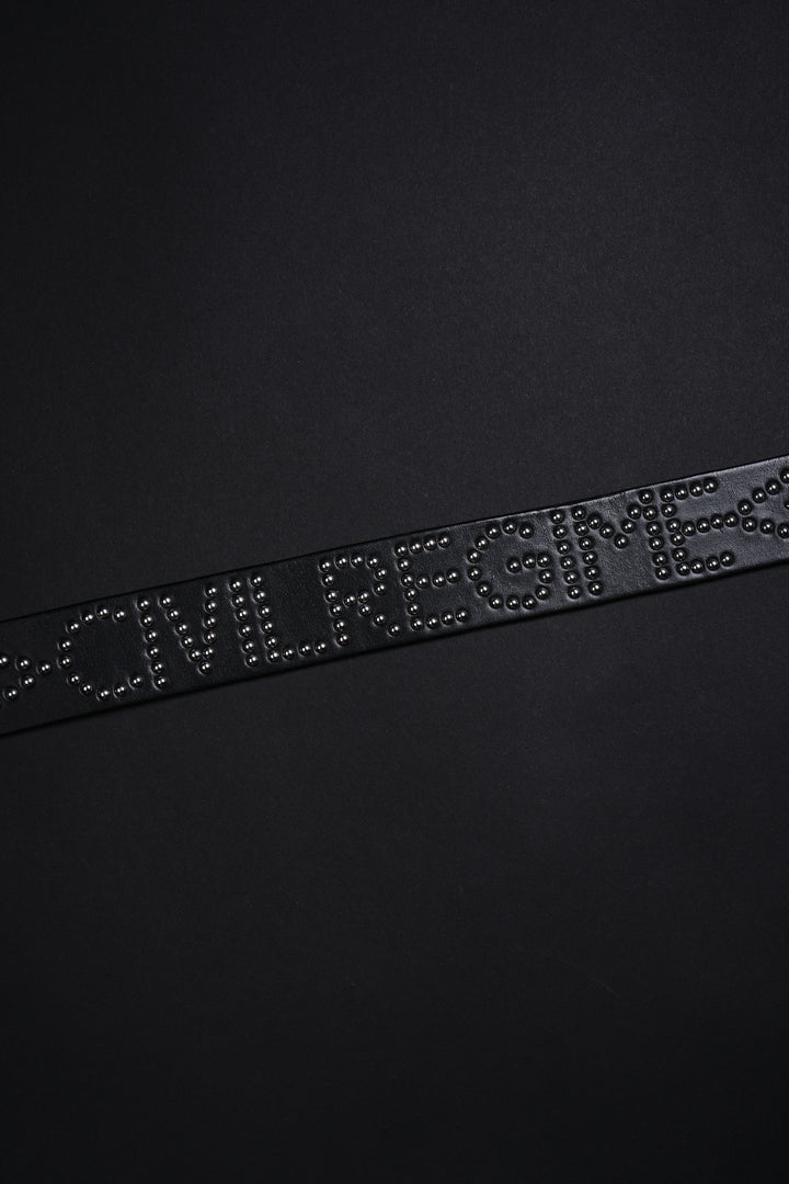 Concrete Rose Civil Steel Noir Belt in Black