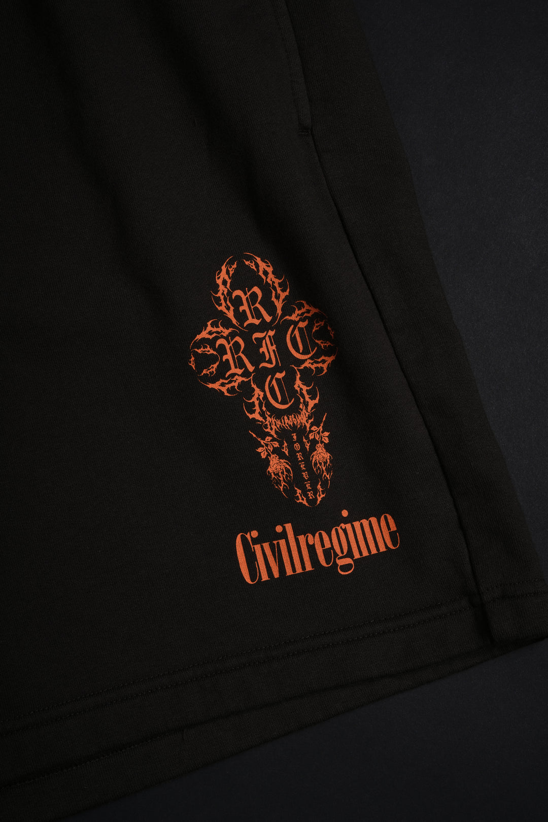 Civil Thorns Baggy Shorts in Brown