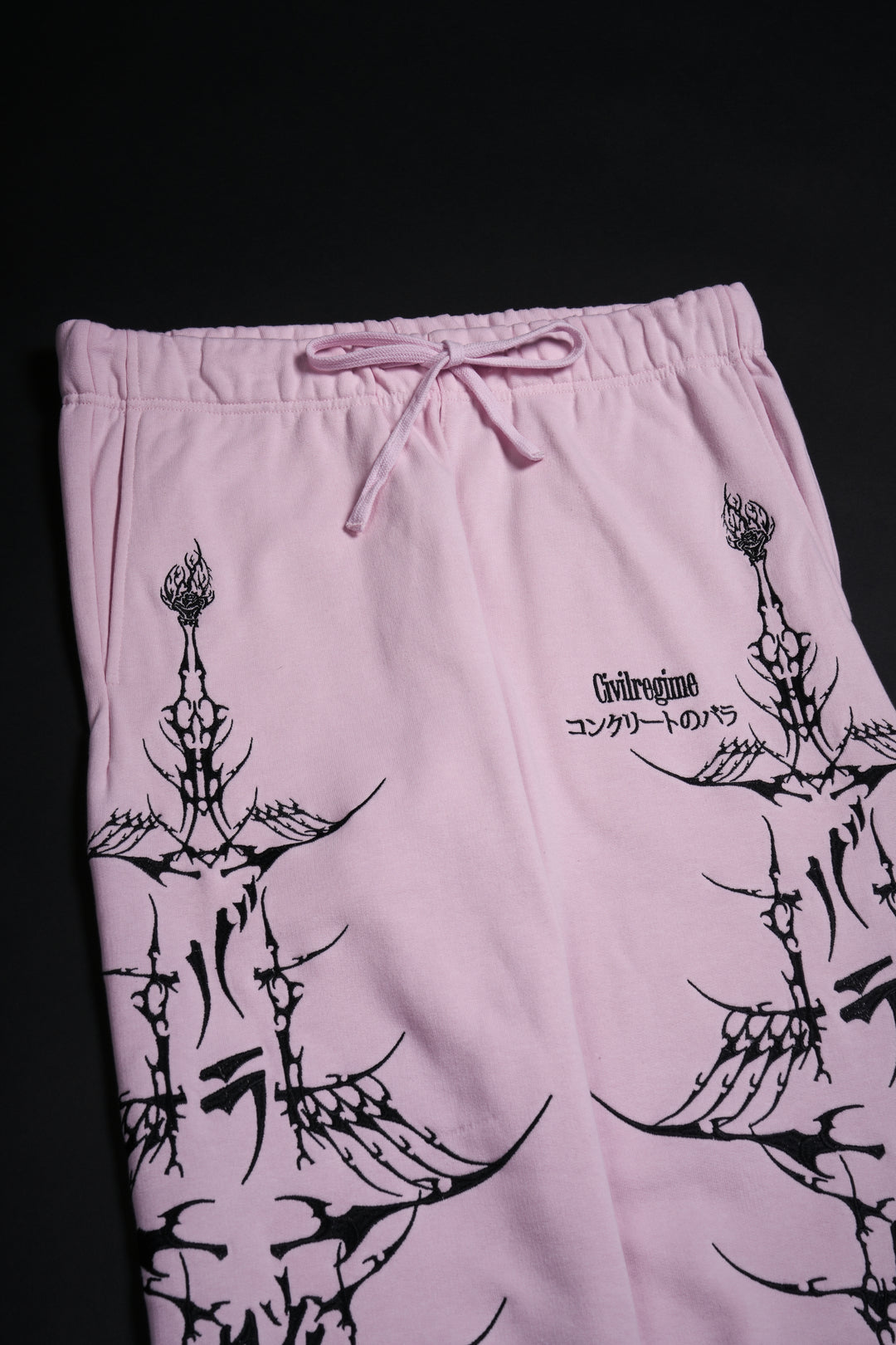 Bankai Brigade Wide Leg Pants in Baby Pink