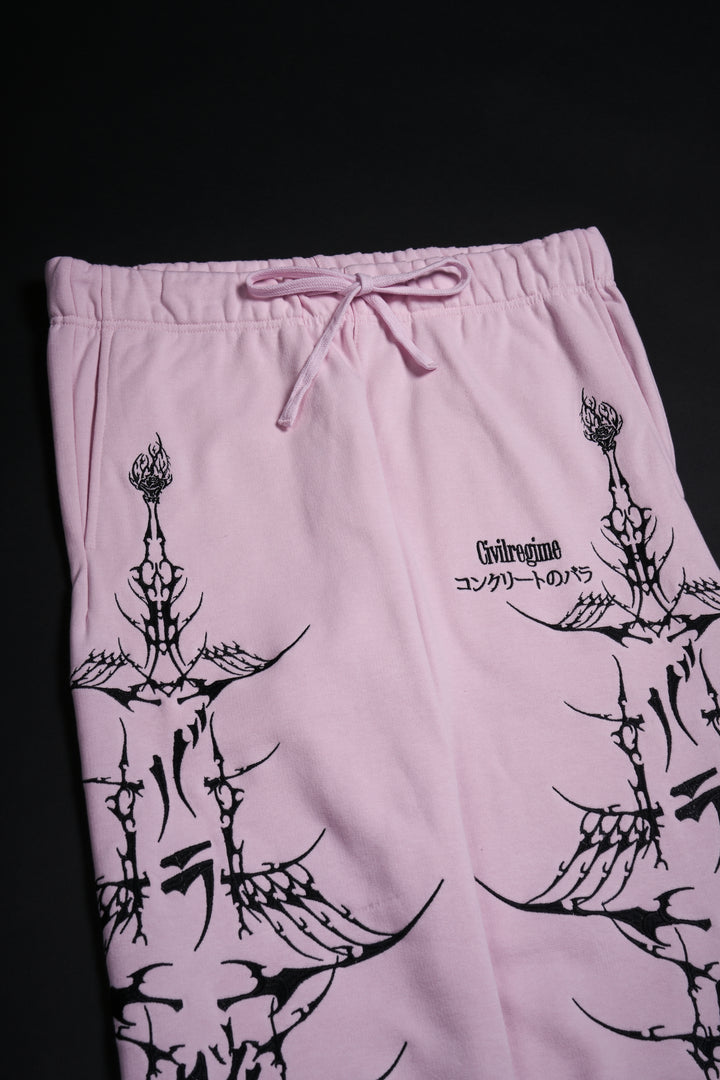 Bankai Brigade Wide Leg Pants in Baby Pink